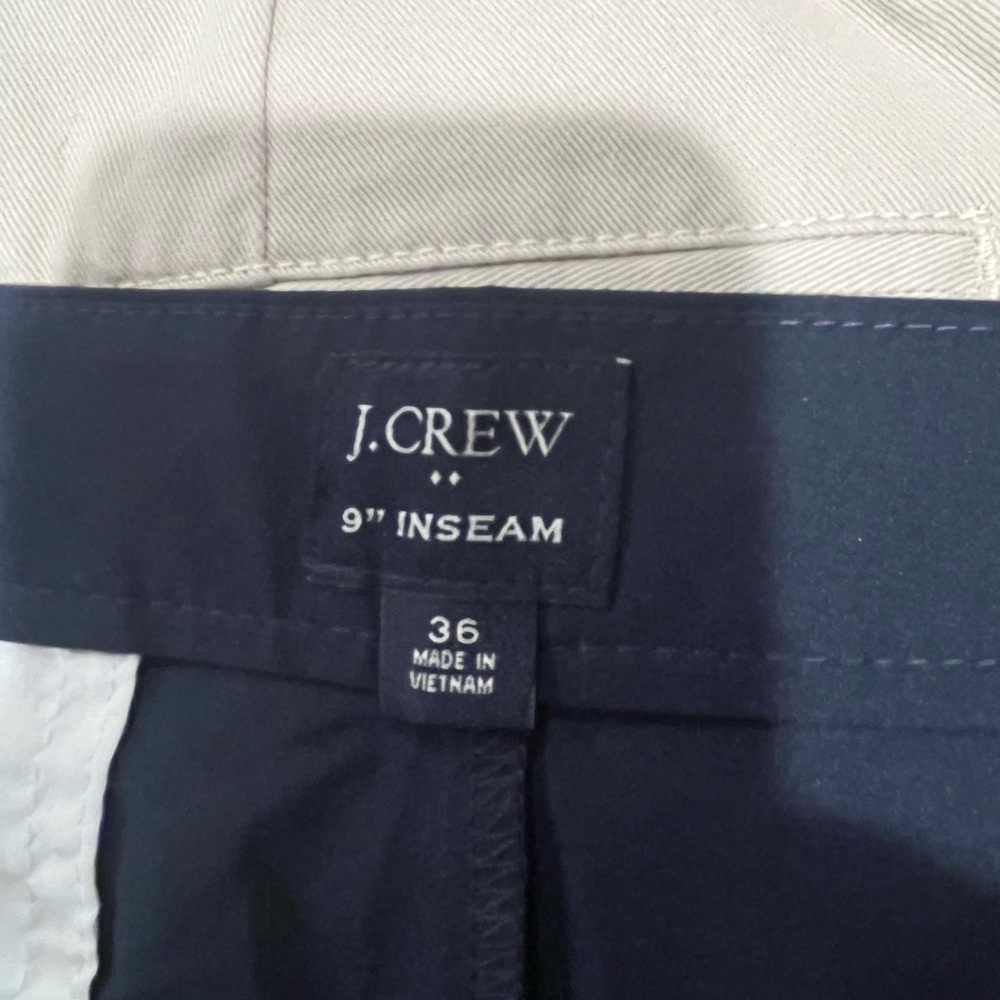 J.Crew Golf Shorts Men's Size 36 Inseam 9" Blue Tech Hiking Has Stretch